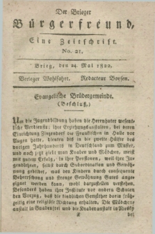 Der Brieger Bürgerfreund : eine Zeitschrift. [Jg.14], No. 21 (24 Mai 1822) + dod.