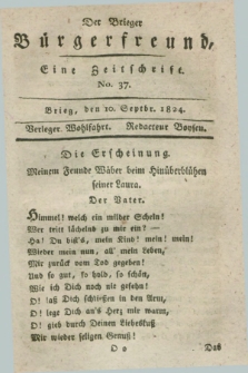 Der Brieger Bürgerfreund : eine Zeitschrift. [Jg.16], No. 37 (10 September 1824) + dod.