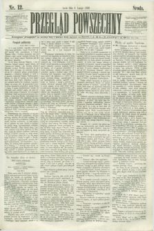 Przegląd Powszechny. 1859, nr 12 (9 lutego)