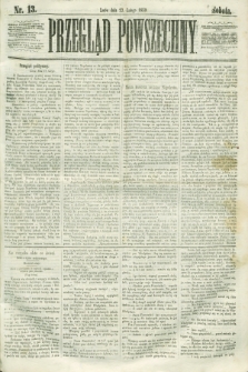 Przegląd Powszechny. 1859, nr 13 (12 lutego)