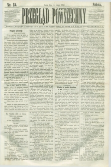 Przegląd Powszechny. 1859, nr 15 (19 lutego)
