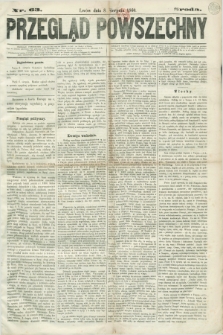 Przegląd Powszechny. 1860, nr 63 (8 sierpnia) + dod.