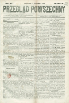 Przegląd Powszechny. 1860, nr 87 (27 października)
