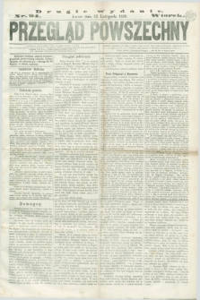 Przegląd Powszechny. 1860, nr 94 (13 listopada) - Drugie wydanie [po konfiskacie]