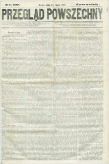 Przegląd Powszechny. 1861, nr 60 (11 lipca)
