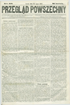 Przegląd Powszechny. 1861, nr 65 (23 lipca) + dod.