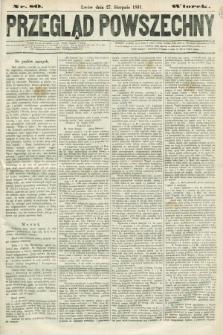 Przegląd Powszechny. 1861, nr 80 (27 sierpnia)
