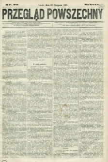 Przegląd Powszechny. 1861, nr 82 (31 sierpnia)