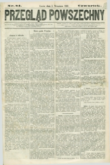Przegląd Powszechny. 1861, nr 84 (5 września)