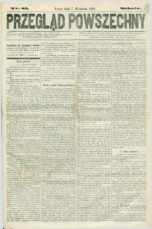 Przegląd Powszechny. 1861, nr 85 (7 września)
