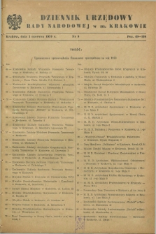 Dziennik Urzędowy Rady Narodowej w M. Krakowie. 1959, nr 8 (5 czerwca)