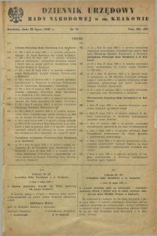 Dziennik Urzędowy Rady Narodowej w M. Krakowie. 1959, nr 10 (15 lipca)