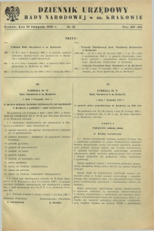 Dziennik Urzędowy Rady Narodowej w M. Krakowie. 1959, nr 16 (30 listopada)