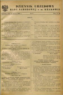 Dziennik Urzędowy Rady Narodowej w M. Krakowie. 1960, nr 3 (12 października)