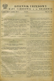 Dziennik Urzędowy Rady Narodowej w M. Krakowie. 1960, nr 28 (31 grudnia)