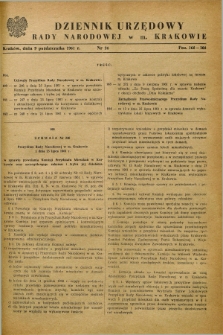 Dziennik Urzędowy Rady Narodowej w M. Krakowie. 1961, nr 24 (9 października)