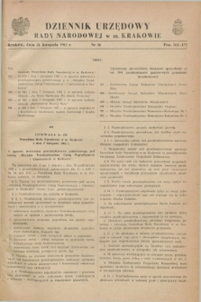 Dziennik Urzędowy Rady Narodowej w M. Krakowie. 1962, nr 26 (24 listopada)