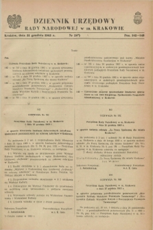 Dziennik Urzędowy Rady Narodowej w M. Krakowie. 1963, nr 24 (31 grudnia) + dod.