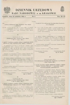 Dziennik Urzędowy Rady Narodowej w M. Krakowie. 1964, nr 8 (13 kwietnia)