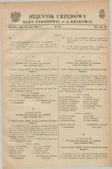 Dziennik Urzędowy Rady Narodowej w M. Krakowie. 1964, nr 10 (16 maja)