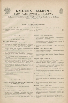 Dziennik Urzędowy Rady Narodowej M. Krakowa. 1964, nr 16 (10 lipca) + dod.
