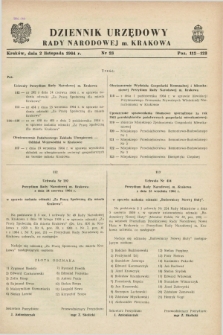 Dziennik Urzędowy Rady Narodowej M. Krakowa. 1964, nr 23 (2 listopada)