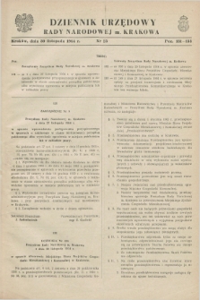 Dziennik Urzędowy Rady Narodowej M. Krakowa. 1964, nr 25 (30 listopada)