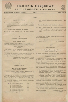 Dziennik Urzędowy Rady Narodowej M. Krakowa. 1965, nr 6 (31 marca) + dod.