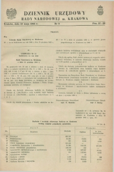 Dziennik Urzędowy Rady Narodowej M. Krakowa. 1966, nr 8 (23 maja)