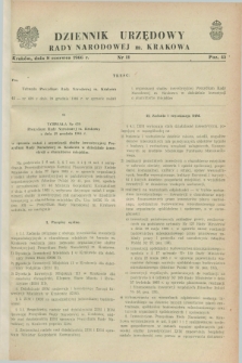 Dziennik Urzędowy Rady Narodowej M. Krakowa. 1966, nr 11 (8 czerwca)