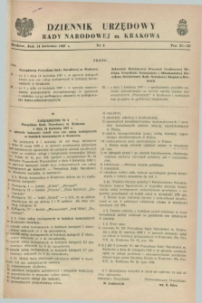 Dziennik Urzędowy Rady Narodowej M. Krakowa. 1967, nr 8 (14 kwietnia)