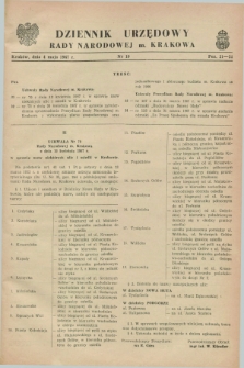 Dziennik Urzędowy Rady Narodowej M. Krakowa. 1967, nr 10 (4 maja)