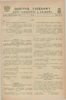 Dziennik Urzędowy Rady Narodowej M. Krakowa. 1967, nr 16 (19 sierpnia)