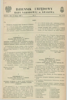 Dziennik Urzędowy Rady Narodowej M. Krakowa. 1968, nr 2 (12 lutego)