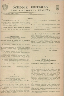Dziennik Urzędowy Rady Narodowej M. Krakowa. 1968, nr 4 (11 marca)