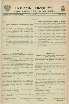 Dziennik Urzędowy Rady Narodowej M. Krakowa. 1968, nr 11 (15 czerwca )