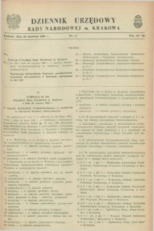 Dziennik Urzędowy Rady Narodowej M. Krakowa. 1968, nr 13 (25 czerwca)