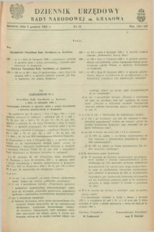 Dziennik Urzędowy Rady Narodowej M. Krakowa. 1968, nr 25 (2 grudnia)