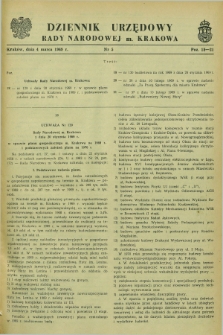 Dziennik Urzędowy Rady Narodowej M. Krakowa. 1969, nr 5 (4 marca)