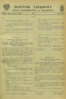Dziennik Urzędowy Rady Narodowej M. Krakowa. 1969, nr 6 (15 marca)