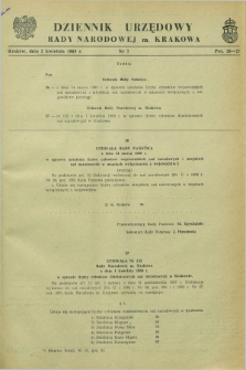 Dziennik Urzędowy Rady Narodowej M. Krakowa. 1969, nr 7 (2 kwietnia)