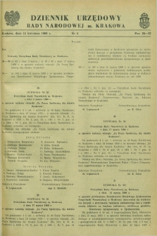 Dziennik Urzędowy Rady Narodowej M. Krakowa. 1969, nr 8 (15 kwietnia)