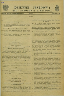Dziennik Urzędowy Rady Narodowej M. Krakowa. 1969, nr 22 (13 października)