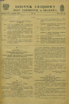 Dziennik Urzędowy Rady Narodowej M. Krakowa. 1969, nr 25 (3 grudnia)