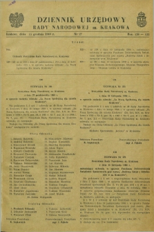 Dziennik Urzędowy Rady Narodowej M. Krakowa. 1969, nr 27 (15 grudnia)