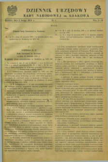 Dziennik Urzędowy Rady Narodowej M. Krakowa. 1970, nr 2 (2 lutego)