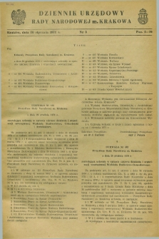 Dziennik Urzędowy Rady Narodowej M. Krakowa. 1971, nr 3 (30 stycznia)