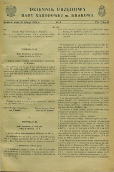 Dziennik Urzędowy Rady Narodowej M. Krakowa. 1971, nr 6 (15 lutego)