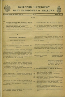 Dziennik Urzędowy Rady Narodowej M. Krakowa. 1971, nr 16 (14 lipca)