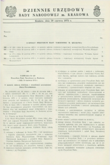 Dziennik Urzędowy Rady Narodowej M. Krakowa. 1973, nr 18 (30 czerwca)